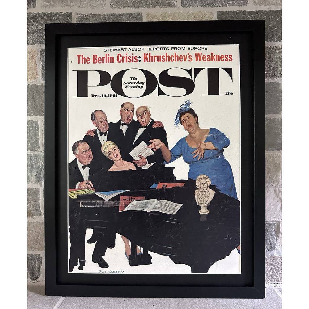 Framed 1961 The Saturday Evening Post December 16 Berlin Crisis